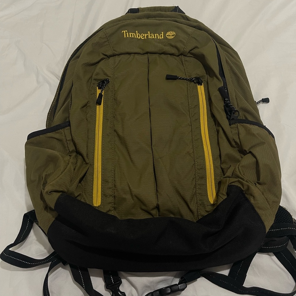 Timberland Khaki and Black Backpack